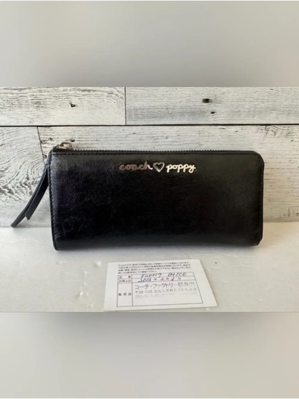 Coach Poppy Zip Wallet EUC